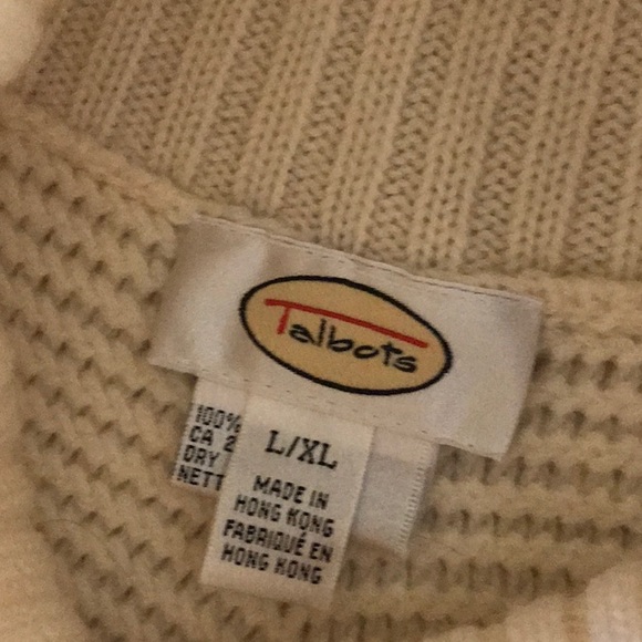 Talbots turtleneck sweater, poncho, cape - Picture 5 of 7